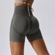 thumbnail image 4 of Gibobby Falda Shorts Mujer Pantalones cortos de yoga de fitness para mujer Pantalones cortos de equitación de de cintura alta Pantalones cortos de levantamiento de cadera de v(Gris, S), 4 of 5