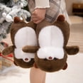 thumbnail image 4 of Jiibva Cartoon Otter Animal Slippers, Winter Warm Plush Slippers, Non-Slip Soft Closed Back Indoor Slides House Shoes for Women, Man, 4 of 7