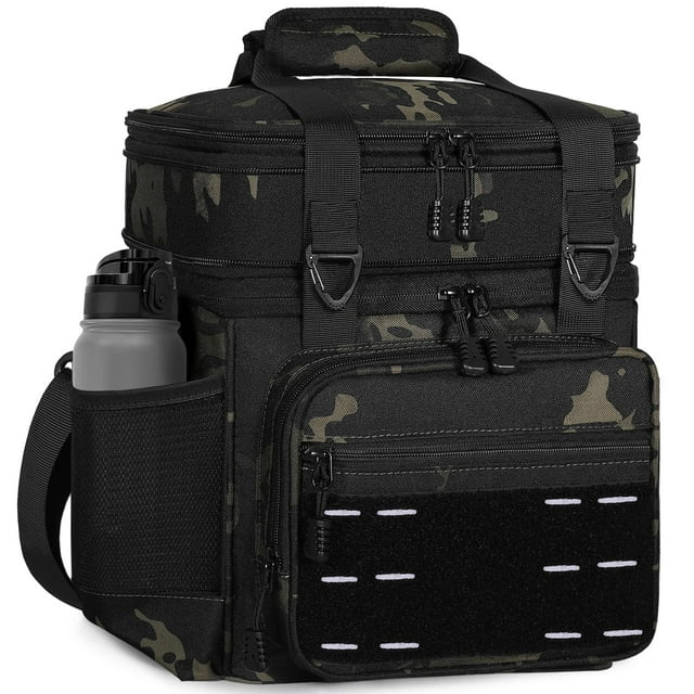 Bolsa Térmica Táctica TENKIST para Lonchera 25L Negra