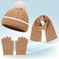 thumbnail image 2 of Bibifish Winter Hat Scarf Glove For Kids Warm Knitted Hat With Matching Neck Warmer And Gloves For Boys Girls Cold Weather Outdoor Activity, 2 of 9