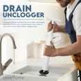 thumbnail image 6 of Sleek Home Air Plunger Drain Clog Remover High-Pressure Air Toilet Plunger & Drain Unclogger- Drain Cleaner & Hair Clog Remover Air Blaster (ABS), 6 of 7