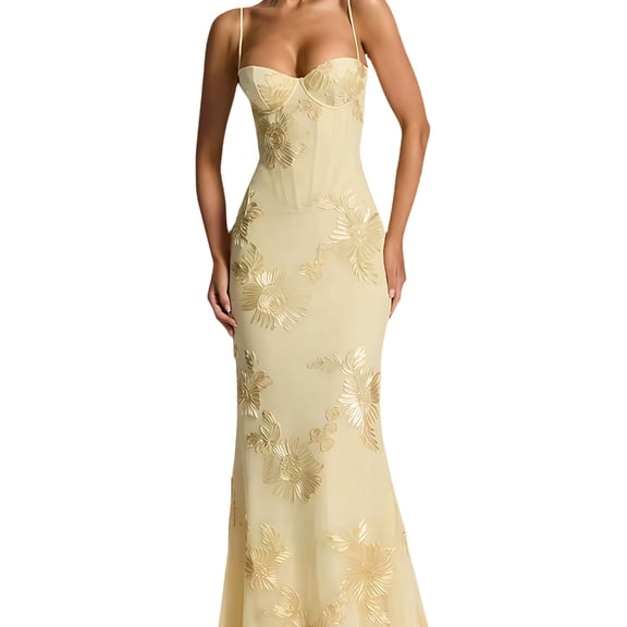 Aellinatey Formal Dresses Floor Length Bridesmaid Dresses Evening Party Dress for Womens