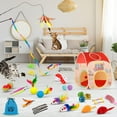 thumbnail image 3 of TAIMASI 34Pcs Cat Toys Kitten Toys, Interactive Kitty Toys with Collapsible Cat Tunnels Tent, Cat Wand Catnip Feather Teaser, 3 of 7