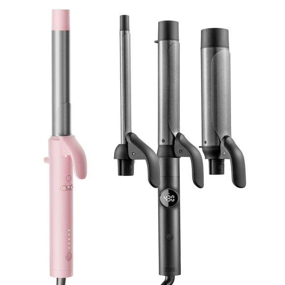 Rotating Curling Iron for Beach Waves + Curling Iron 3 in 1 Set