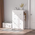 thumbnail image 2 of HOMIDEC Shoe Rack, 6 Tier Shoe Storage Cabinet 24 Pair Plastic Shoe Shelves Organizer for Closet Hallway Bedroom Entryway, 2 of 9