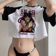 thumbnail image 3 of Camiseta corta de Anime japonés de Manga, camiseta de Jujutsu Kaisen, camisetas Gojo Satoru, camisetas recortadas de Yuji Itadori, camiseta gótica, 3 of 4
