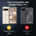 thumbnail image 2 of JETech Magnetic Case for Google Pixel 8 Pro 6.7-Inch 2023, Compatible with MagSafe, Translucent Matte Back Shockproof Phone Cover (Rose), 2 of 6