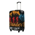 thumbnail image 2 of Bingfone Not All Who Wander Are Lost Hiking Luggage Cover Washable Suitcase Cover Protector Anti-scratch Suitcase cover Fits 18-32 Inch Luggage (No luggage included), 2 of 8