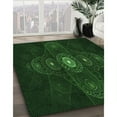thumbnail image 3 of Ahgly Company Machine Washable Indoor Round Transitional Green Area Rugs, 8' Round, 3 of 7