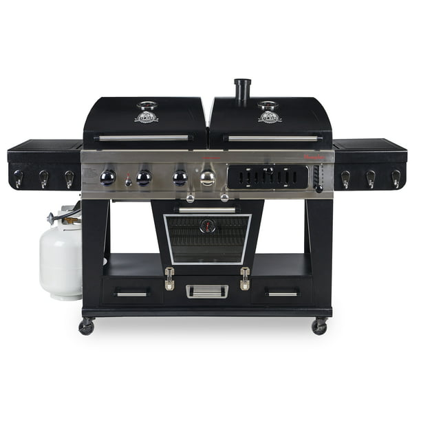 Boss Memphis Ultimate 4-in-1 Gas & Charcoal Combo Grill with Smoker - Walmart.com