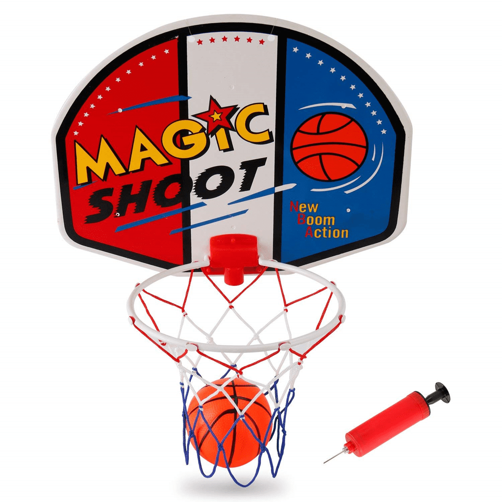 PlayWorld Alley-Oop! Magic Shot Basketball Hoop Set With Ball And Pump