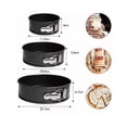 thumbnail image 2 of Moldes para pasteles desmontables Belug Redondos Negros 3 pz, 2 of 5