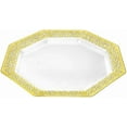 thumbnail image 2 of EcoQuality 11 Inches Gold Octagon Plastic Dinner Plate – Elegant Disposable Dinnerware for Weddings, Parties, and Events – Durable, Stylish, and Reusable Tableware (30), 2 of 2