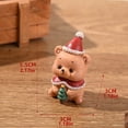 thumbnail image 3 of ​Resin Santa Claus Ornament - Miniature Tabletop Christmas Decor, Handcrafted Figurine for Home Decor & Gift (Single Piece ,Choking Hazard)​​ I, 3 of 3