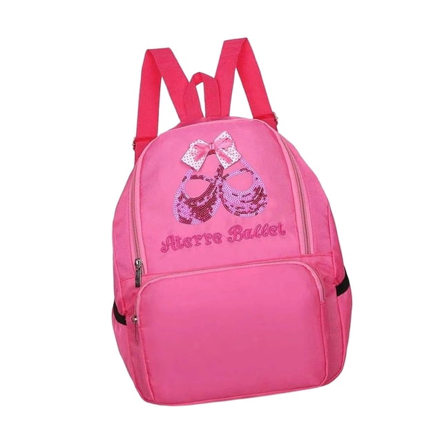 Mochila de ballet, regalo de cumpleaños, bolsa de viaje para baile latino y yoga. Rosa rosa