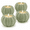 Sage Green, variant on DBOZE Pumpkin Tealight Candle Holders Set of 4 with Flameless LED Tealights, Modern Fall Table Decor, Decorative Pumpkin Candle Holders for Thanksgiving, Halloween, Autumn Home Decor