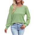 thumbnail image 2 of Cardigans pour Femmes Nouveau Cardigan à Manches Longues Tricoté Mode Col Rond Couleur en Liquidation, 2 of 9