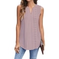 thumbnail image 2 of Sleeveless Women V Neck Lace Tank Tops Cami Shirt, 2 of 5