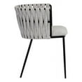 thumbnail image 4 of Sunpan Sarai 18.5" Modern Fabric and Steel Dining Armchair in Heather Gray, 4 of 8