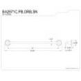 thumbnail image 2 of Kingston Brass 4-Piece Bathroom Accessories Set, 2 of 2