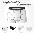 thumbnail image 2 of Men's Boxer Briefs, Cartoon Cool Shark _C Soft Comfy Mens Underwear Boxer Briefs Breathable With Widen Waist, 2 of 7