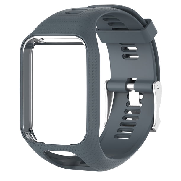 Reemplazo de Correa de reloj Cateissary de silicona para Smart Wristband gris