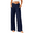 Navy, variant on Women’s Casual Wide Leg Sweatpants Flowy Lounge Pants with Pockets Adjustable Tie Knot Elastic Waist Pajama Pants