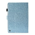 thumbnail image 3 of Dteck Smart Case for Amazon Kindle Fire HD 8 10th Generation HD8 Plus (2020 Released) 8-inch,Bling Glitter Magnetic Leather Card Holder Wallet Kickstand Automatic wake/sleep Cover,Blue, 3 of 5