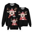 thumbnail image 1 of RXMEKW Chandail de Noël à Capuche pour Femmes Manches Longues Col Rond Haut Imprimé avec Ensemble Familial Assorti pour Hommes et Enfants, 1 of 7