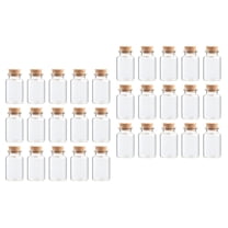 unbranded 40 pcs Cork Glass Bottles Transparent Wish Jars Mini Storage Bottle Tea Subpacking Bottles Flower Tea Bottle for Home Party (30x50mm 20ml)