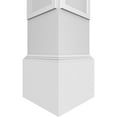 thumbnail image 5 of Ekena Millwork 10"W x 9'H Craftsman Classic Square Non-Tapered Arts & Crafts Fretwork Column w/ Mission Capital & Mission Base, 5 of 8