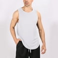 thumbnail image 2 of Afdoent Mens Tank Tops Male Summer Breathable Thin Strap Solid Color Sports Loose Vest Breathable, 2 of 4