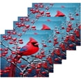 thumbnail image 2 of Coolnut Red Bird Washcloths, Soft and Absorbent Cotton Towel, 6 Pack 12 X 12 Inches Premium Quick Dry Face Towel Wash cloth, 2 of 7