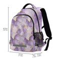 thumbnail image 2 of FORMRS Kids School Backpack Elementary Student Unisex Travel Bookbag with Reflective Stripes, Pastel Purple Marble Pattern, 2 of 7