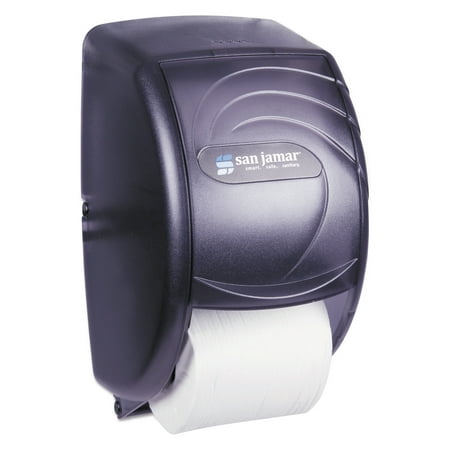 San Jamar Duett Standard Toilet Paper Dispenser, Oceans, 7 1/2 x 7 x 12 3/4, Black Pearl