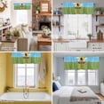 thumbnail image 7 of Happy Groundhog Day Valances for Windows Cartoon Groundhog Hole Grass Blue Sky Sun Valance Curtains Rod Pocket Bathroom Small Window Treatments for Kitchen Living Room Bedroom, 42"x12", 7 of 7