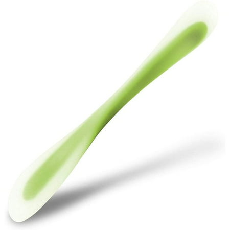 

Dosaele Dual Sided Silicone Spatula and Scraper Spoon Non-stick Heat-resistant Translucent Spoon for Kitchen Baking Stirring Mixing Tools (Green)