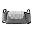 thumbnail image 4 of 1pc Car Bag Stroller Pouch Organizer Wheel Chair Storage Tote Universal Stroller Organizer Stroller Bag Attachment Wheelchair Bag Cup Holder Polyester Feeding Bottle 13 Organizer for Storage Storage, 4 of 9