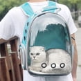 thumbnail image 2 of ruzhgo Cat Carrier Backpack Transparent Pet Backpack Carrier Breathable Space Pet Carrier, 2 of 6