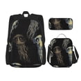 thumbnail image 1 of Easygdp Jellyfish Mochila para Niños y Niñas con Set de Caja de Almuerzo y Estuche para Lápices 3 en 1, Mochila Escolar Estampada para Adolescentes, 1 of 7