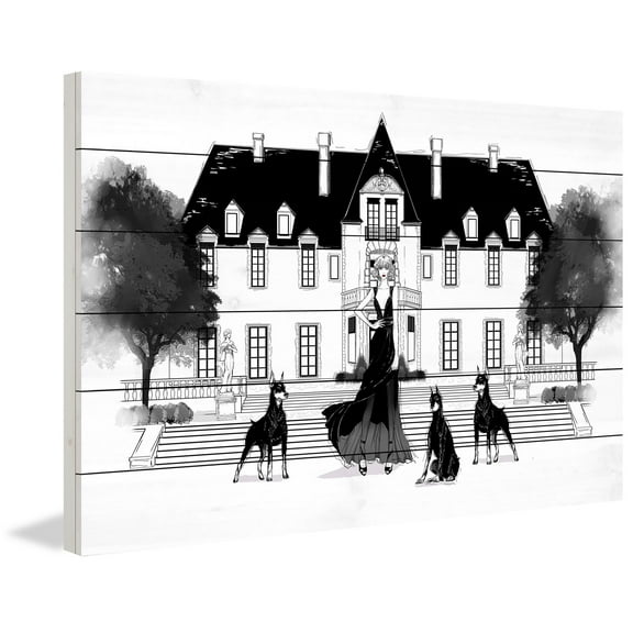 MARMONT HILL - 'Swift' by Loretta So Painting Print on White Wood - Multi-Color 18 x 12