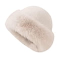 thumbnail image 4 of Abbraccia Cossack Hat Russian Hat Women Winter Faux Hat for Hiking Cold Weather Travel Camel Color, 4 of 9