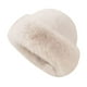 thumbnail image 4 of Gorro de piel sintética para mujer jinwen invierno viajes ciclismo acampada Color camello, 4 of 8