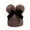 Brown, variant on LIaqionyy Baby Winter Beanie Hat with Bow Double Pom Pom Beanies Cap Toddler Boys Girls Warm Knit Hats