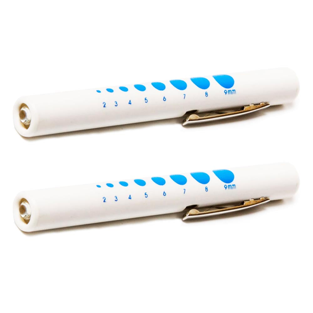 Duevin Portable Pupil Gauge Pen Light Torch Flashlight Glasses Accessory Optometry Tool