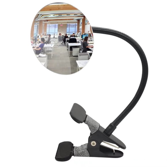 Miroir de Sécurité à Clipser, Ampper Miroir Convexe pour Sécurité Personnelle et Rétroviseur de Bureau Ou n'Importe Où (3.35 Pouces, Rond)
