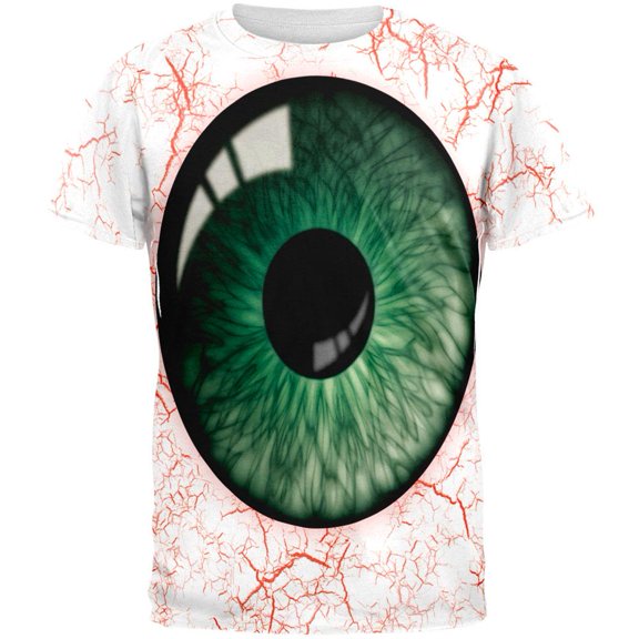 Green Eyeball Costume All Over Adult T-Shirt - Large