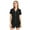 Black, variant on Womens Button Down Modal Pajama Sets Bride Pajamas Sets Sleepwear Shorts Lounge Set