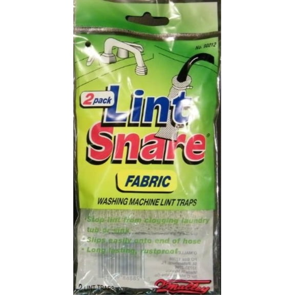 lot of 12 lint snare fabric washing machine traps with ties clamps (6 packs of 2)