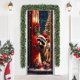 thumbnail image 5 of Decoraciones de Navidad Interior 35 X 71 Pulgadas Marco de Puerta de Navidad - Patrón de Santa Claus - Decoración de Puerta de Navidad - Decoración de Fiesta Del Festival, 5 of 6